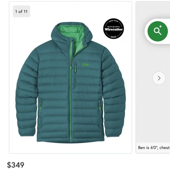 Stio Men Hometown Down Hooded Jacket
Like New! Worn once. - Picture 11 of 14